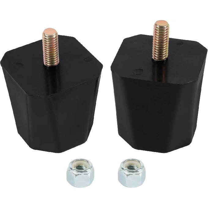 9.9136G Car Universal Bump Stop Set 2” Tall Suspensions for Overload Spring, Leaf Spring, Control Arms, Traction Bars, Axles