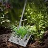 Stainless Steel Weed Remover Tool 5 Teeth Manual Weed Tool Ergonomic Handle Weed Removal Tool for Gardening Backyard Yard Farm Planting Weeding and