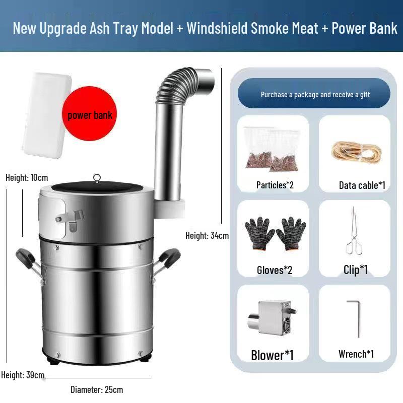 Portable Outdoor Wood & Gas Camping Stove - Smokeless, Eco-Friendly, Household Use