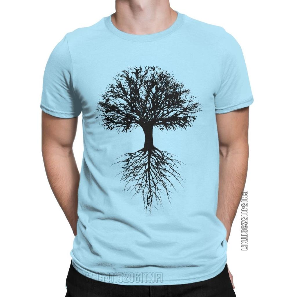 Awesome Tree of Life T-shirt Men's O Neck Cotton T-shirt Natural Classic Casual Comfort Short Sleeve Summer T-shirt