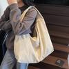 Chic Solid Color Nyl Tote Bag with Multiple Zipper Pockets, Casual Handbag Shoulder Bags for Women College, Work, Everyday Us