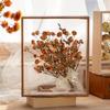 Handmade 3D Eternal Flower Frame: Baby's Breath & Rose Dried Floral Decoration