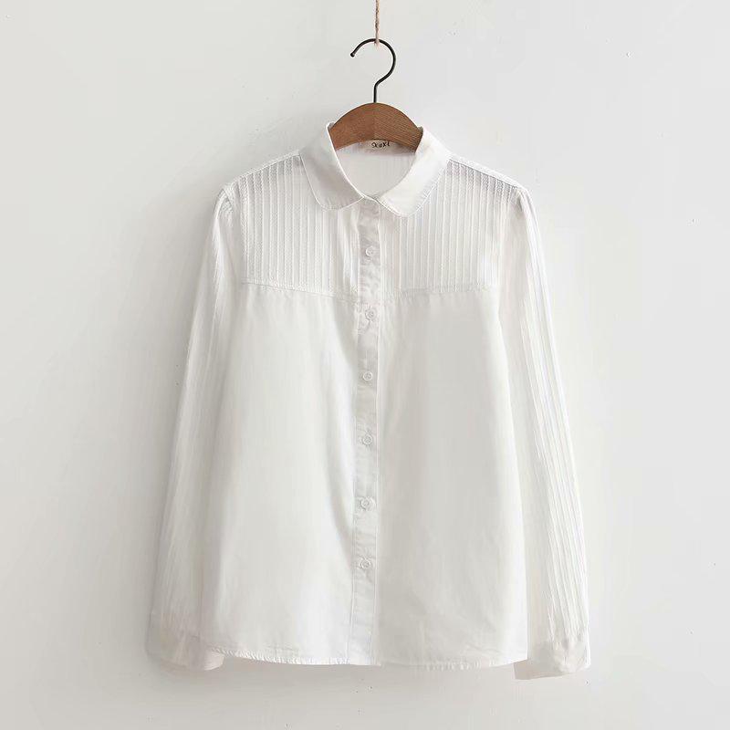 

FEKEHA 100% хлопковая рубашка с длинным рукавом, женские блузки, повседневные белые офисные блузки, женские топы XL