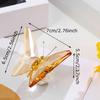 Crystal Flying Butterfly with Crystal Balls Base Figurine Collection Cut Glass Ornament Statue Animal Collectible Statue