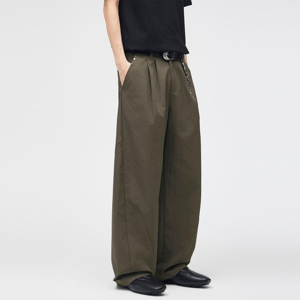 American High-end Cleanfit Deconstruction Profile Scimitar Pants Men's Trendy Brand Loose Wide-leg Straight Casual Trousers