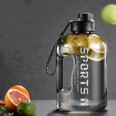 2.7 Liter Sport Water Bottle with Straw Large Portable Travel Bottles For Training Sport Fitness Cup with Time Scale BPA Free