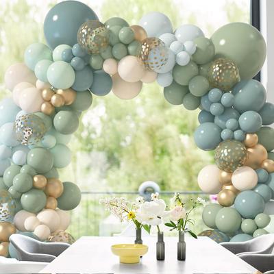 Retro Grün Ballon Garland Arch Kit Hochzeit Geburtstag Luftballons Dekoration Party Luftballons Für Baby Dusche Decor Dschungel Safari