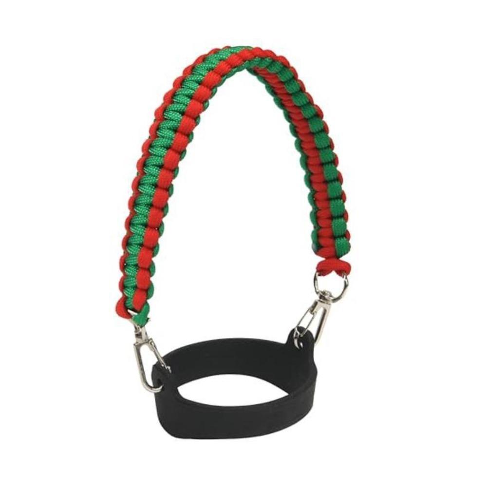 Hand-Free Woven Water Bottle Sling Rope Stretchable Reusable Braided Water Bottle Handle Strap Color Blocking Universal