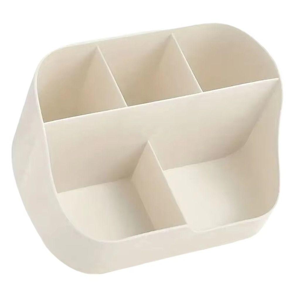 1Pcs 5-Grids Makeup Brush Holder Multifunctional Storage Bucket Durable Desktop Organizer