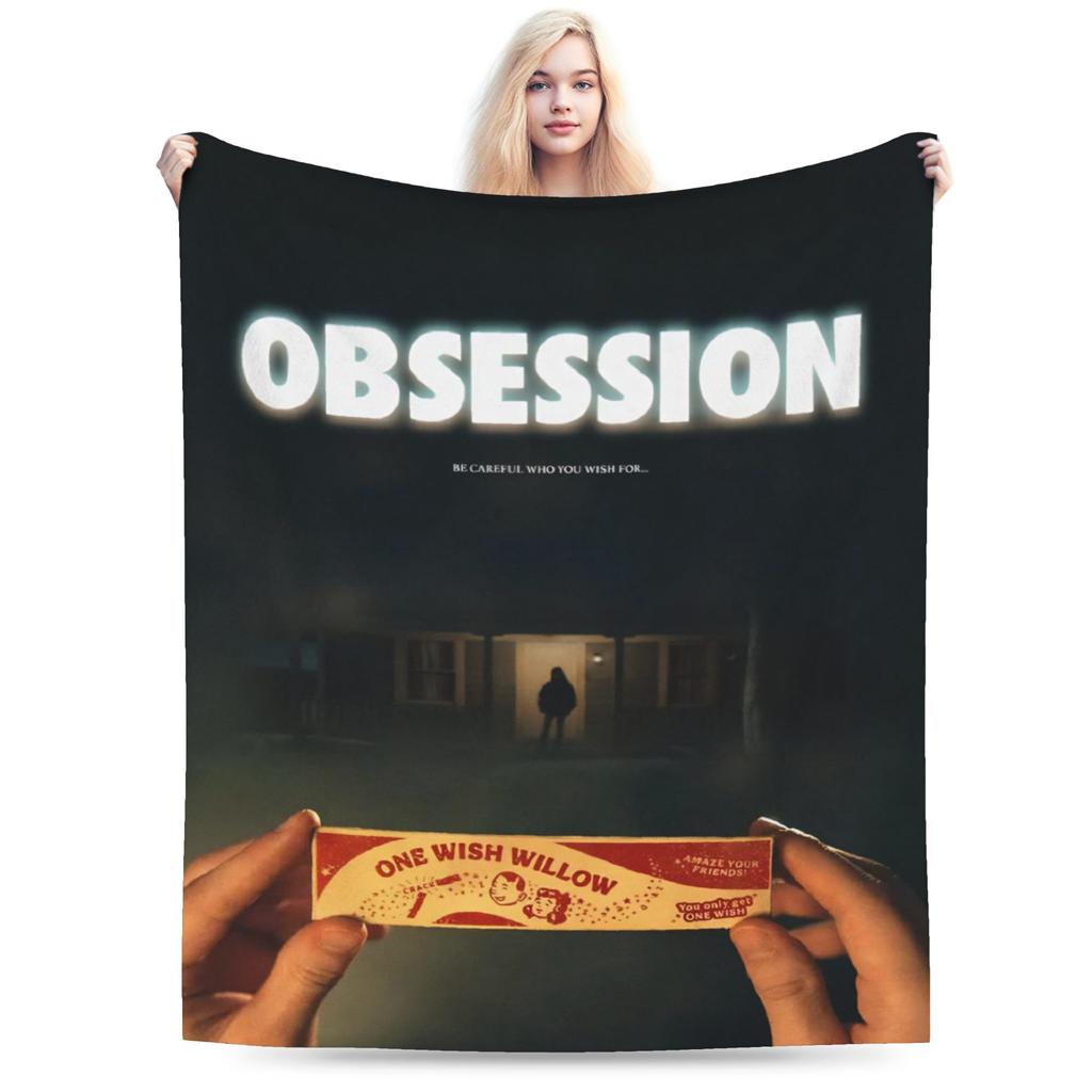 Funny Obsession Horror Movie Blanket Soft Flannel Relax Throw Blanket Machine Washable
