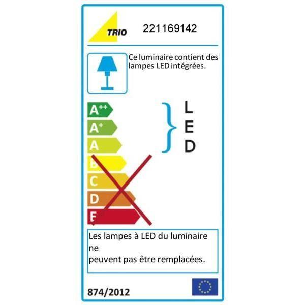 Applique extérieure LED - TRIO - Pearl - Gris anthracite - 9W - 900 LM - Détecteur de mouvement