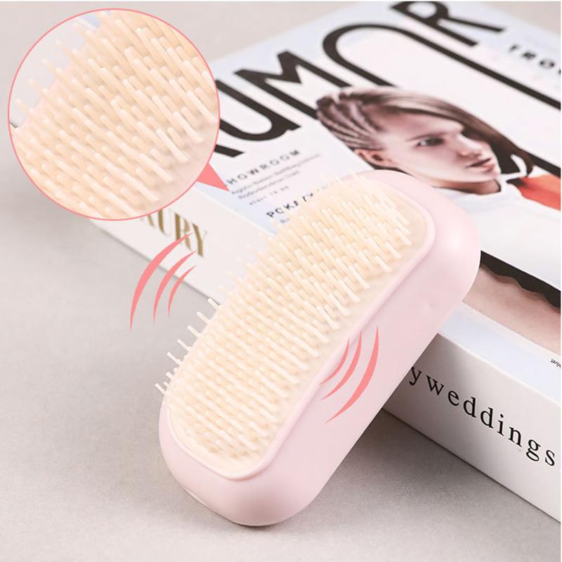 Electric Scalp Massager Portable Hair Care Comb with Meridian Therapy for Head Relaxation Stress Relief Tool