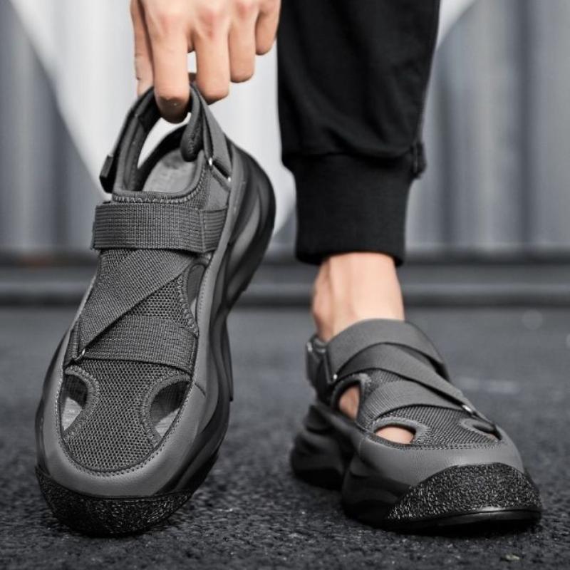 Men's Summer Sandals Non-slip Fashion Comfortable Casual Slip-on Breathable Water Proof Round Toe Platform Flat Heel Summer Main