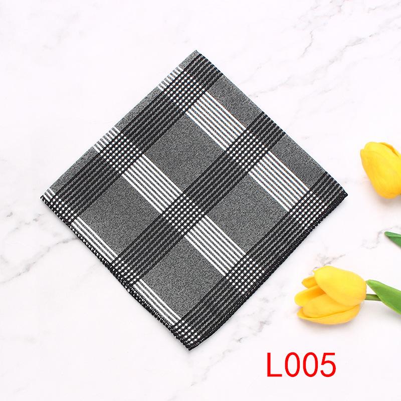Rael Pocket Towel Striped Plaid Suit Accessories Square Towel Men'S Shirt Pocket Towel Business Banquet Square Towel