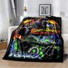 3D Monster Jam Monster Truck Cartoon Flanell Weiche Kuscheldecke Jungen Schlafzimmer Sofa Bett Warme Überwurfdecke Picknick