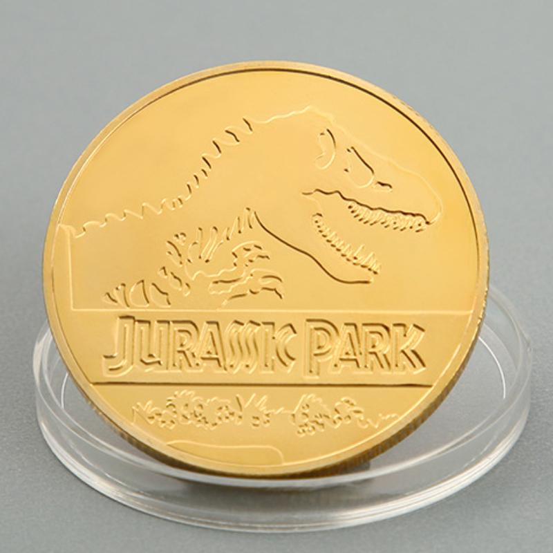Souvenir Coin Jurassic Park Dinosaurs Commemorative Coin Medallion Badges Coin