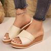Ženy Sandály Konopné Podpatky Sandály Mujer Sandály na platformě Letní Klínky Boty pro Ženy Letní Obuv Ženy Pantofle