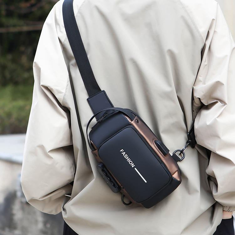 Geantă de umăr pentru motocicletă pentru bărbați, impermeabilă, de mare capacitate