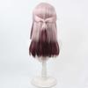 Women Anime Honobono Keitoin Cosplay Long Pink Mixed Heat Resistant Hair Wig IDOL-012