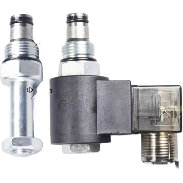 Hydraulic Normally Closed Relief Solenoid Valve Two Position Two Position Reversing Pressure Valve DHF08-220 SV08-20NCP (Size : DC24V)