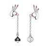 New Arrival Female Earrings  Sterling Silver OK Hand Shaped Earrings for Women Long Tassel Asymmetric Love Heart  Gift