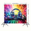 2D plane, 1 piece of colorful music-themed large background, suitable for weddings and birthdays
