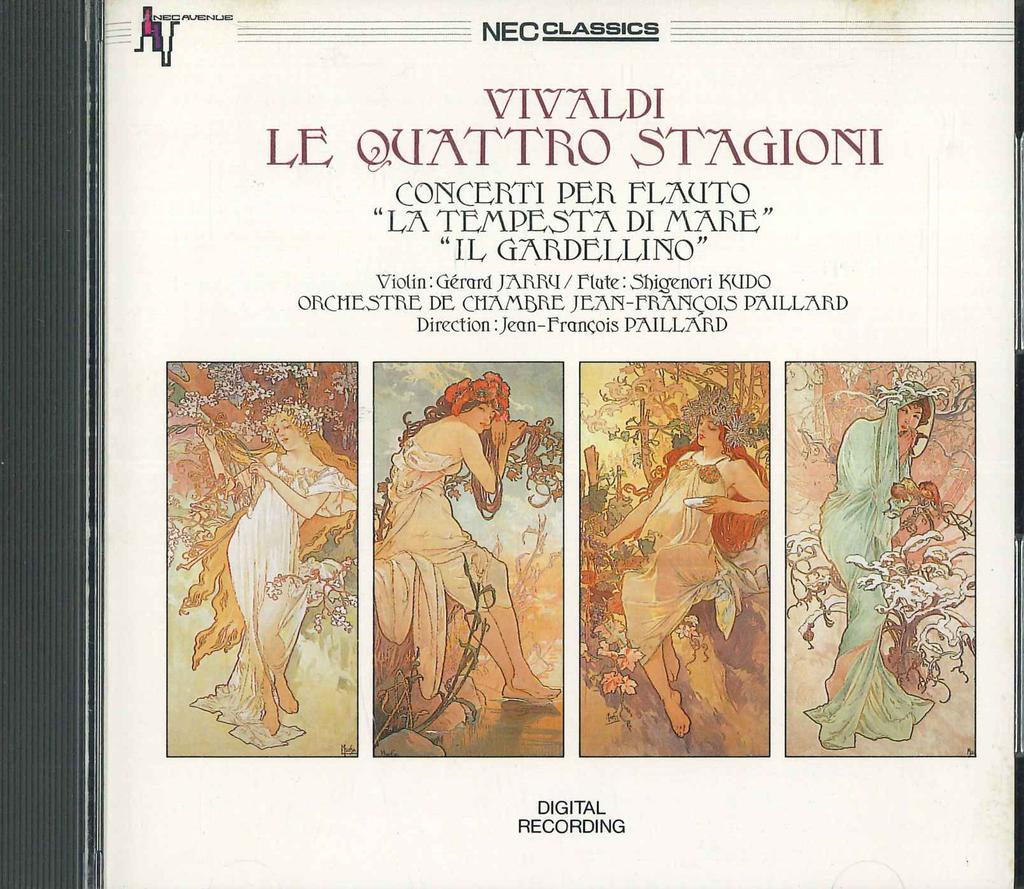 CD JEAN FRANCOIS PAILLARD, ORCHESTRE D - Vivaldi Le Quattro Stagioni / Conce A32C3001PROMO NEC AVENUE Japan Classical Used