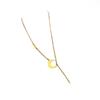 Titanium Steel Star & Moon Tassel Necklace - Minimalist Gold Clavicle Chain for Women