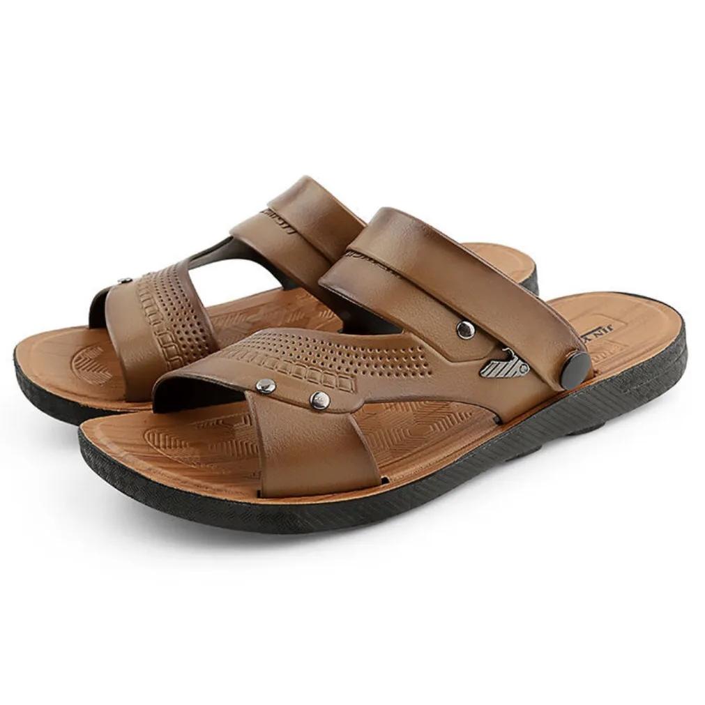 Men's Non-slip High-quality Casual Sandals Korean Style Beach Dual-use Slippers Summer Lightweight Hollow Breathable Sandals