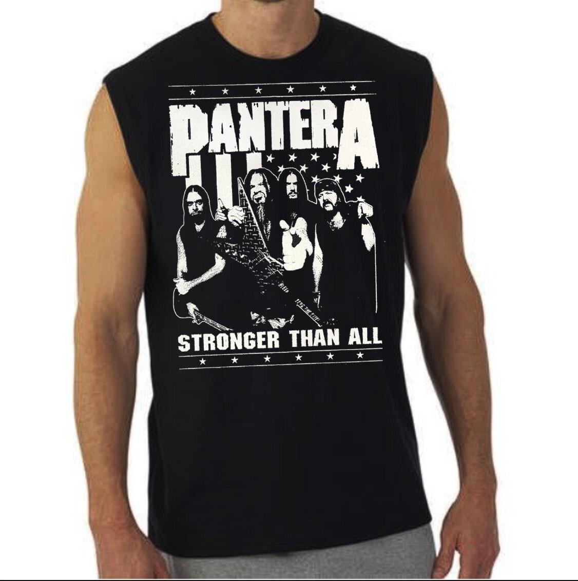 Pantera Stronger Than All Rock BAND BLACK MUSCLE SHIRT M
