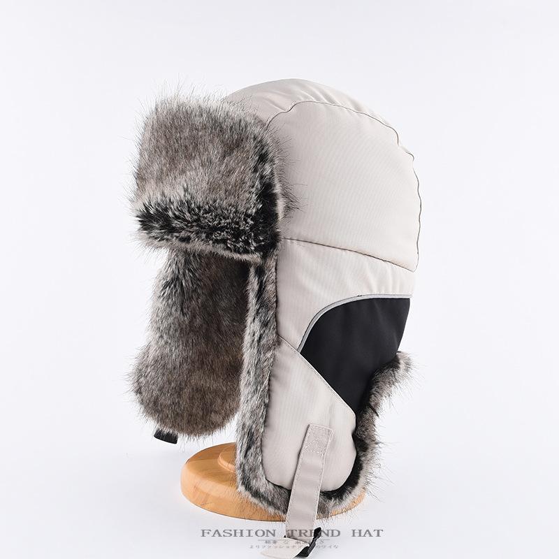 Thunderhead Cap Men's Fall and Winter Warm Cotton Cap Children's Mask Cap Plush Ear Protection Cycling Cap Europe and The United States