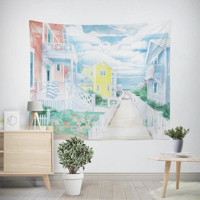 Modern Wall Decoration Aesthetics Home Hawaii Tapestry Rural Nostalgia Hanging Large Fabric Autumn Bedroom Hanging Fabric