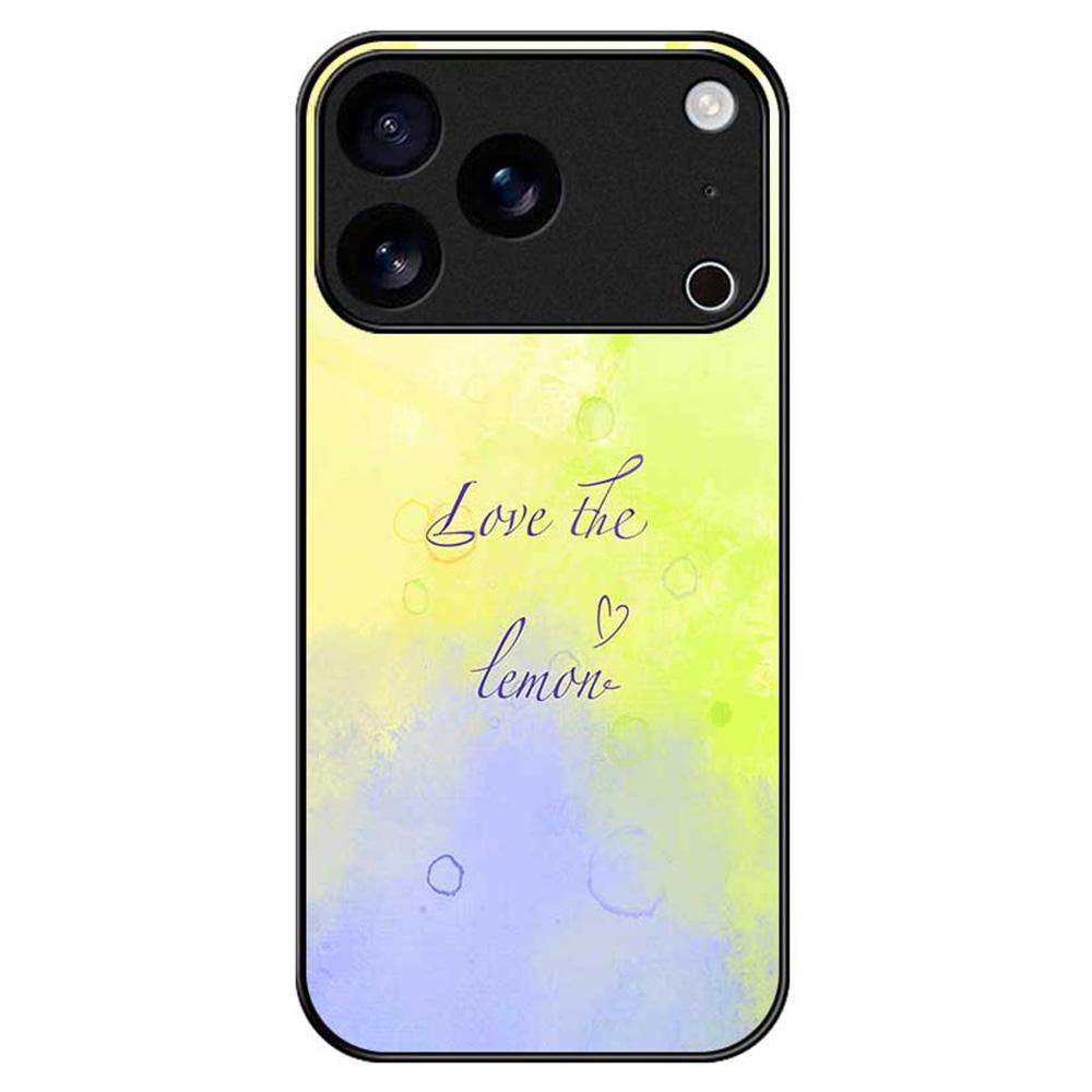 For iPhone 17 Pro Max Case Anti Drop TPU PC Tempered Glass Pattern Printing Phone Back Cover
