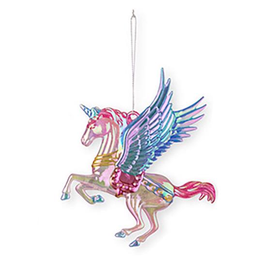 Winter Acrylic Christmas Ornaments Colorful Snowflake Ballerina Dancer Feather Hanging Ornaments