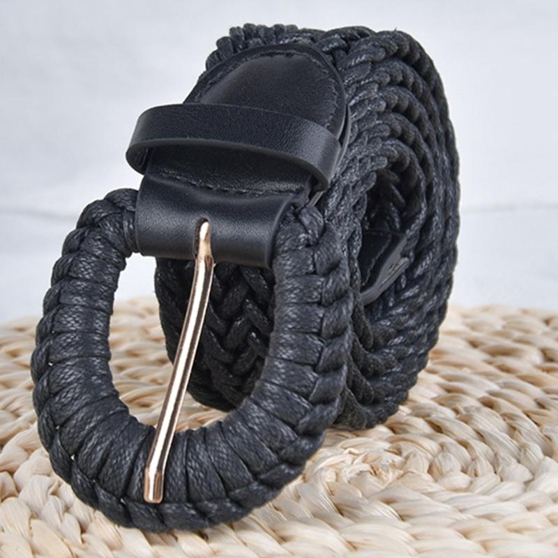 Handmade Weaving Bohemian Belt for Women Lady Dress Waist Belt with Braided Texture Fashion Female Coat Dress Skirt Belt