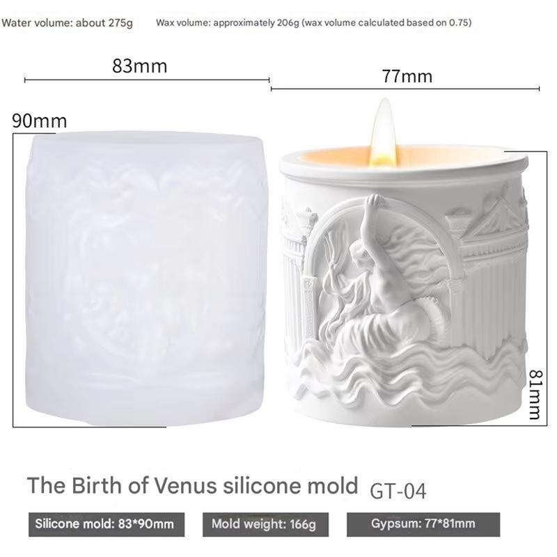 Epoxy Candle Mold Silicone Vase Mold Gypsum Cup Making Mould DIY Gypsum Cup Mold