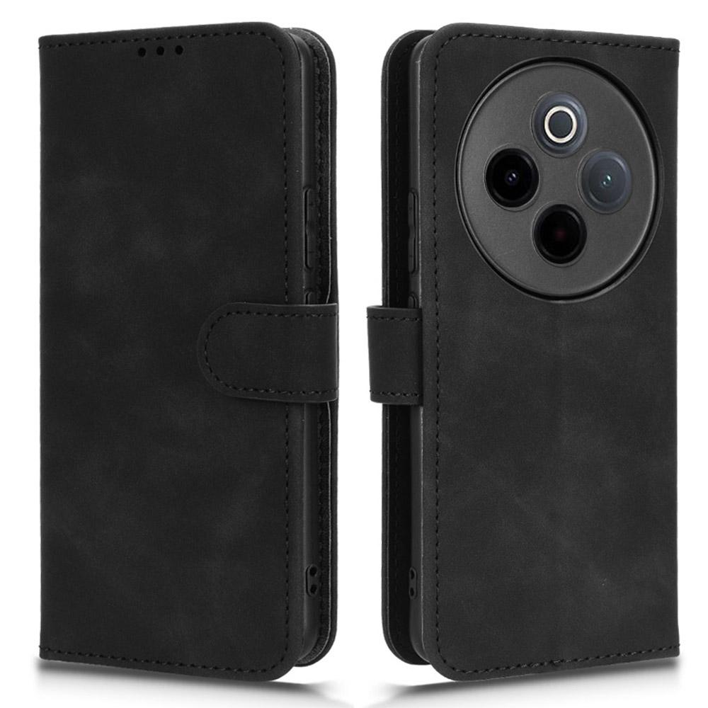 For vivo Y300 Pro 5G Leather Case Skin Feel Anti Drop Wallet Flip Phone Cover