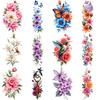 12pcs Temporary Tattoo Beetles Colorful Floral Patterns Roses Temporary Tattoo Stickers Peonies For Arms Male Adult