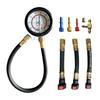 Fuel Pressure Tester Kit 0-100PSI 3-Size Adapters Fuel Pump Pressure Tester Multiple Connection Methods for Car Truck Motorcycle