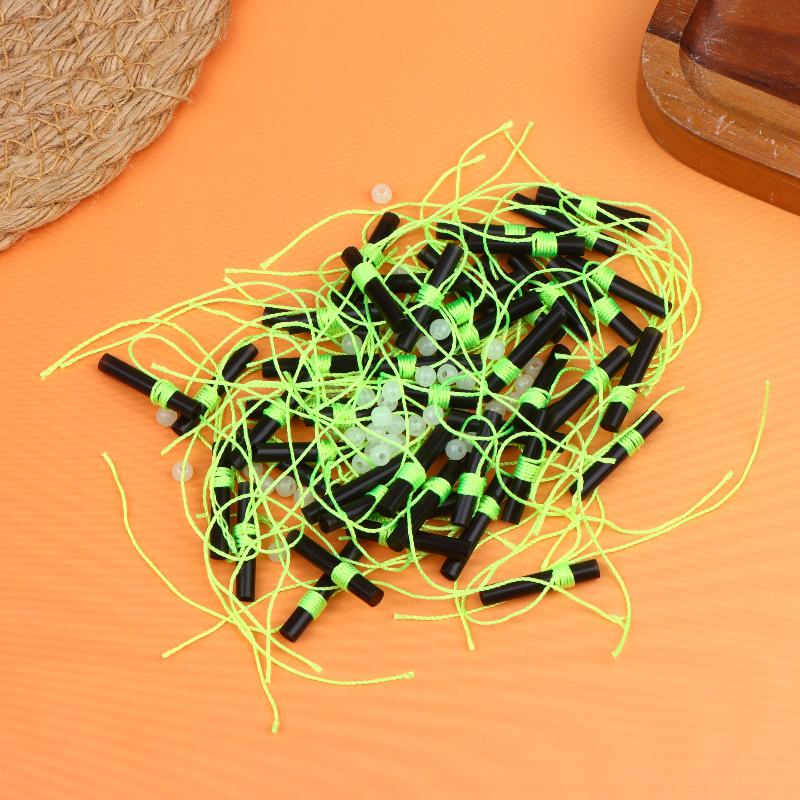 50Pcs Bobber Stops Slip Bobber Stop Bobber Stoppers For Fishing Line With Fishing Beads Saltwater/Freshwater Fishing Tackle