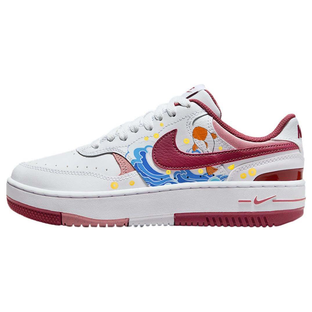 Nike Gamma Force Skateboard Shoes Women s Low top Red/White FQ8877-100(Team181-) 36.5