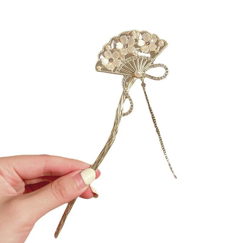 Tassel Flower Hairpin: Elegant Chinese Style Hanfu & Qipao Hair Accessory for Women