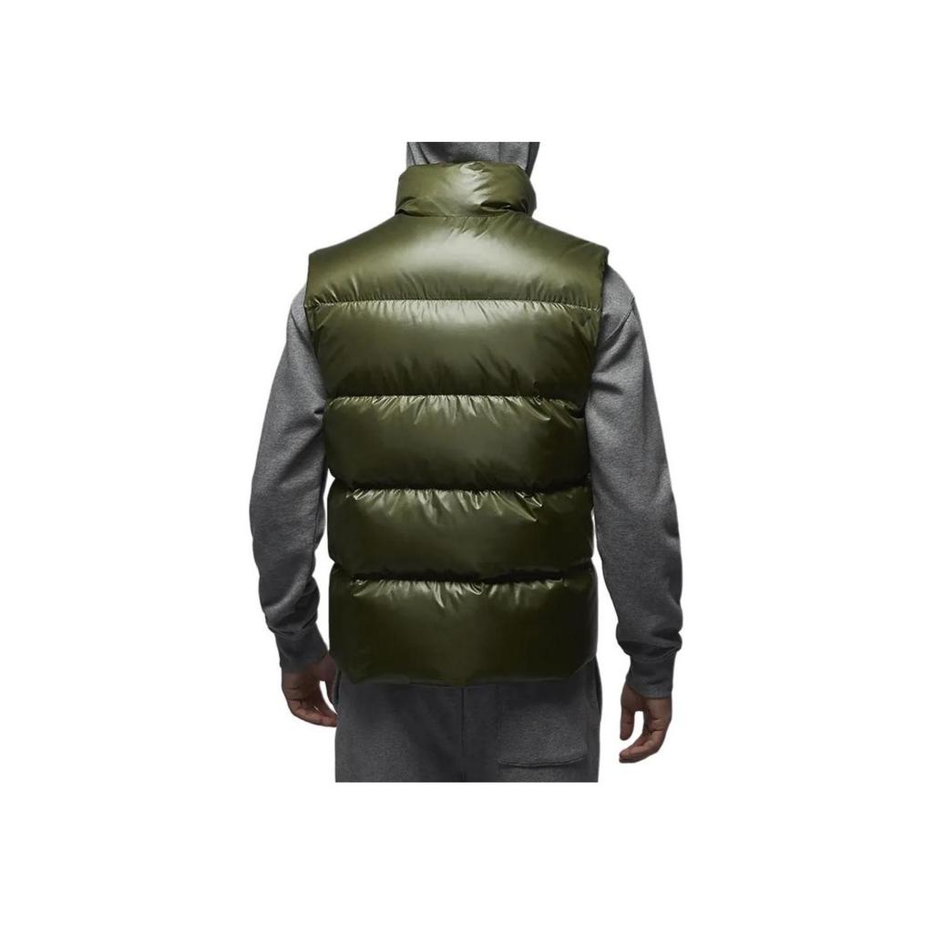 Jordan Flight Therma-FIT Loose Comfortable Warm Zip Puffer Vest Men Vest Medium-Olive FV7274-222
