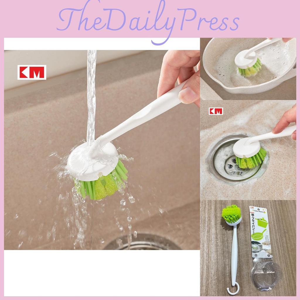 Inspired Japanese Long Handle Pp Kitchen Brush For Pots Dishes And Countertop Cleaning