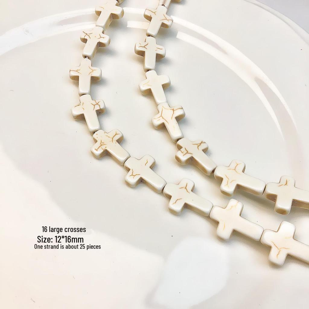 White Turquoise Beads for DIY Necklace Jewelry Accessories - Loose Spacer Beads