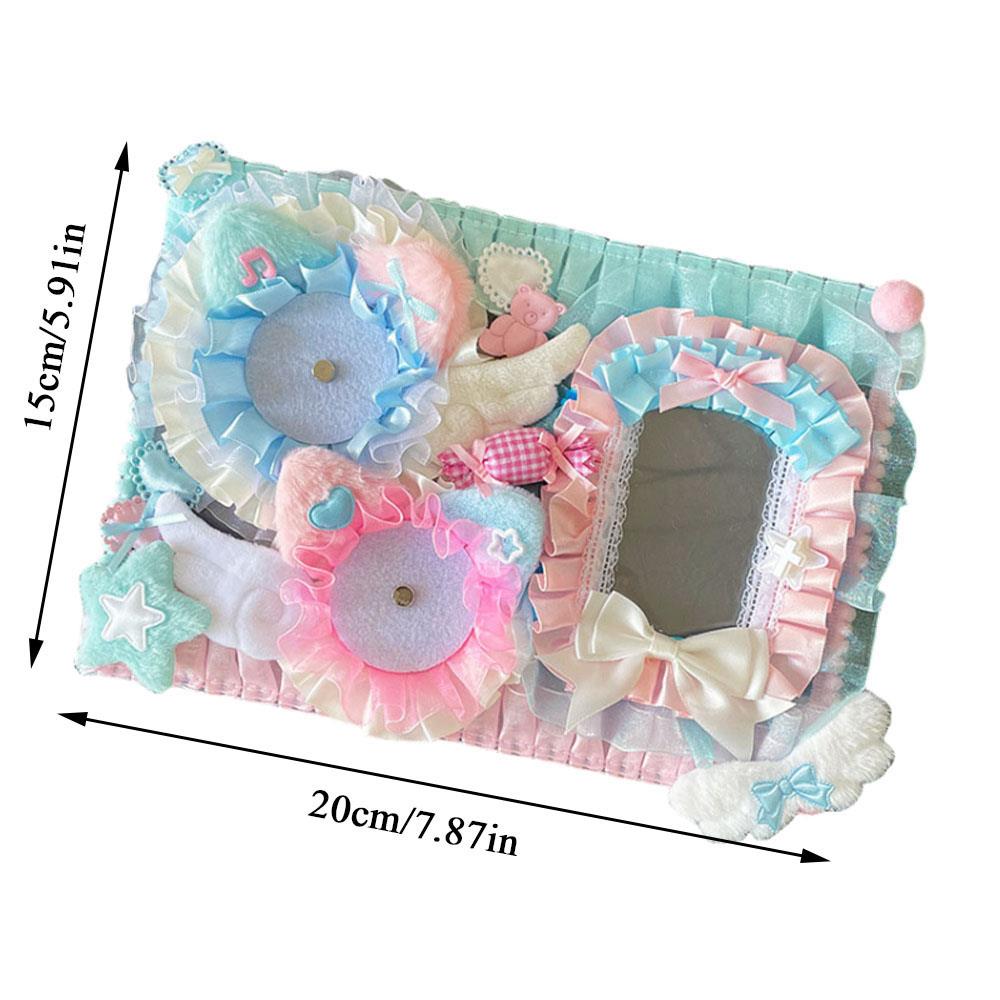 Ita Bag Anime Anstecknadelhalter Set Bunte Dekoration Kawaii Pin Anstecknadel Organizer Handgefertigte Spitze Rückwand Anstecknadel Display Board