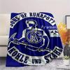 1pc FC Schalke 04 Print Flannel Blanket, High quality Comfortable for All Seasons, Home Decor, Warmth and Comfort, Perfect for Christmas Gifts49
