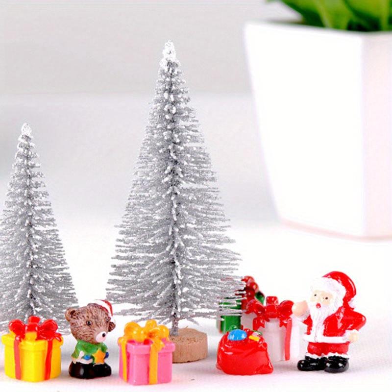 24 Pieces Mini Christmas Tree Bottle Brush Tree Desktop Model Tree Suitable for Christmas Decoration DIY Room Decoration Diorama