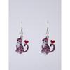 Love Cat Alloy Earrings - Cute and Stylish