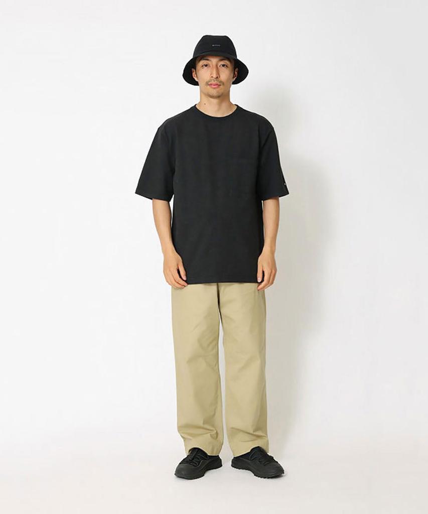 Snow Peak Recycled Cotton Size for and Outdoor T-Shirt, L, BLACK, TS-25SU402 (Suitable Festivals, Camping, Activities)